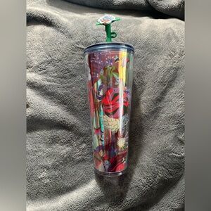 Starbucks Tumbler Cup w/ Straw Topper - brand new